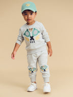 Tennis Hux Trackies - Grey Marle