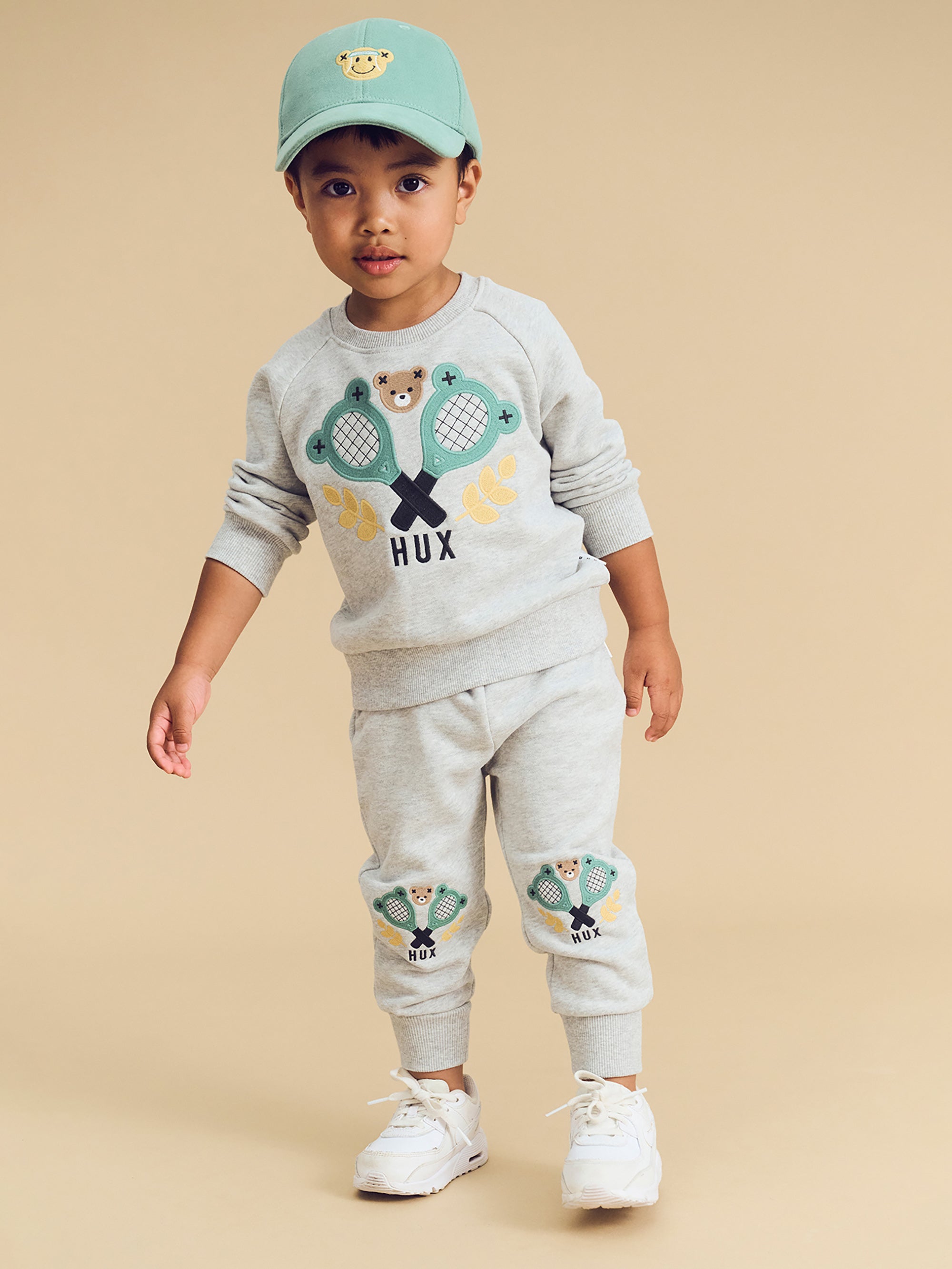 Huxbaby Tennis Hux Trackies - Grey Marle