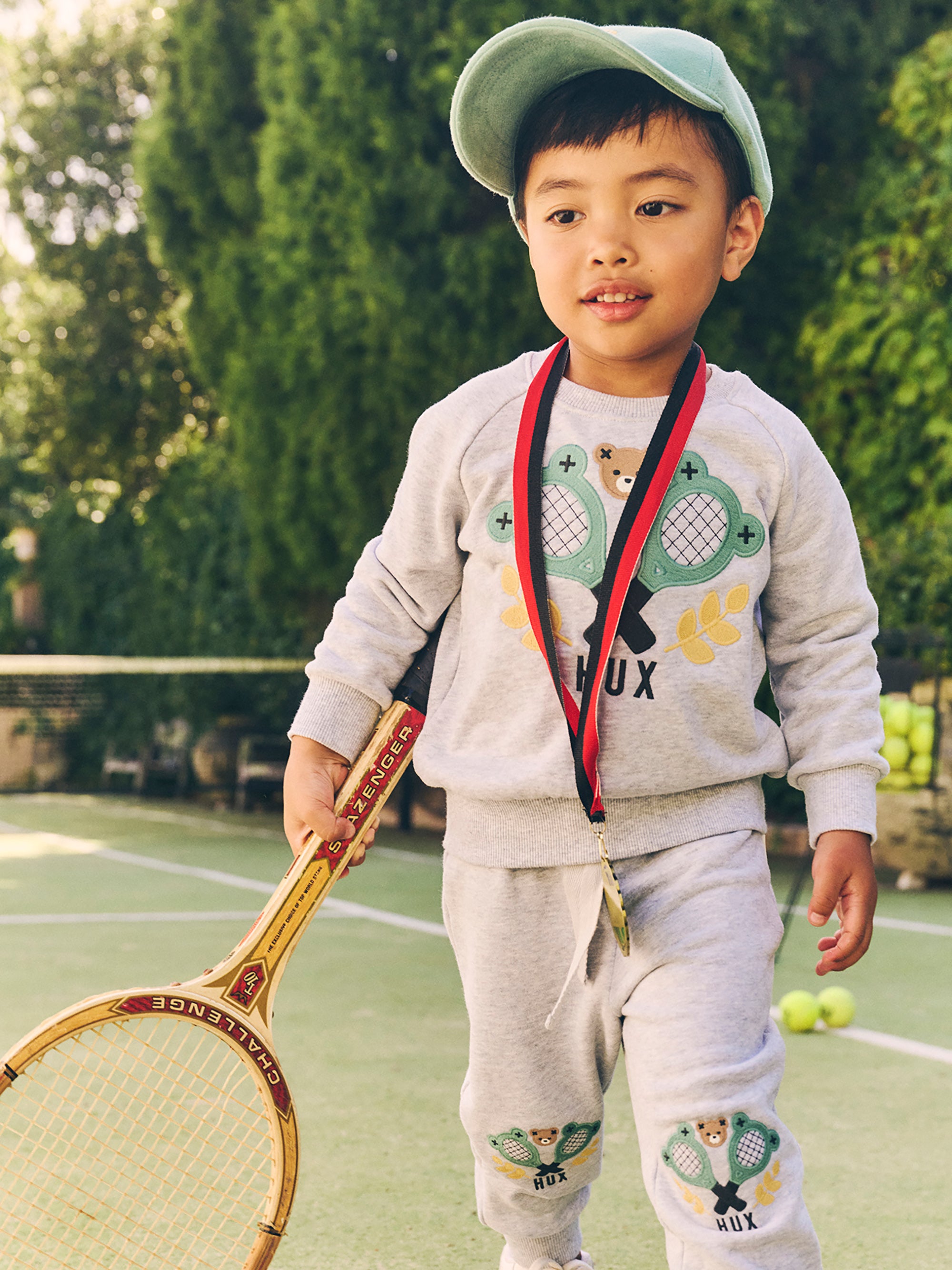 Huxbaby Tennis Hux Trackies - Grey Marle
