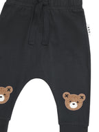 Furry Hux Drop Crotch Pant - Soft Black