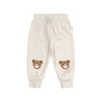 Furry Hux Trackies - Oat Marle