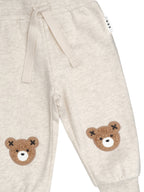 Furry Hux Trackies - Oat Marle