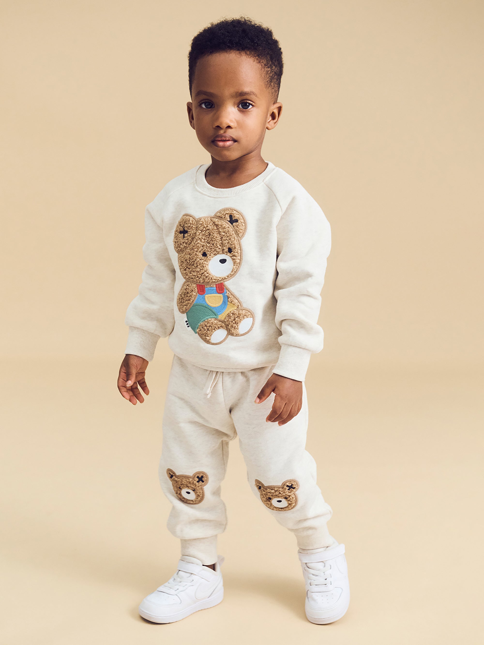 Huxbaby Furry Hux Trackies - Oat Marle