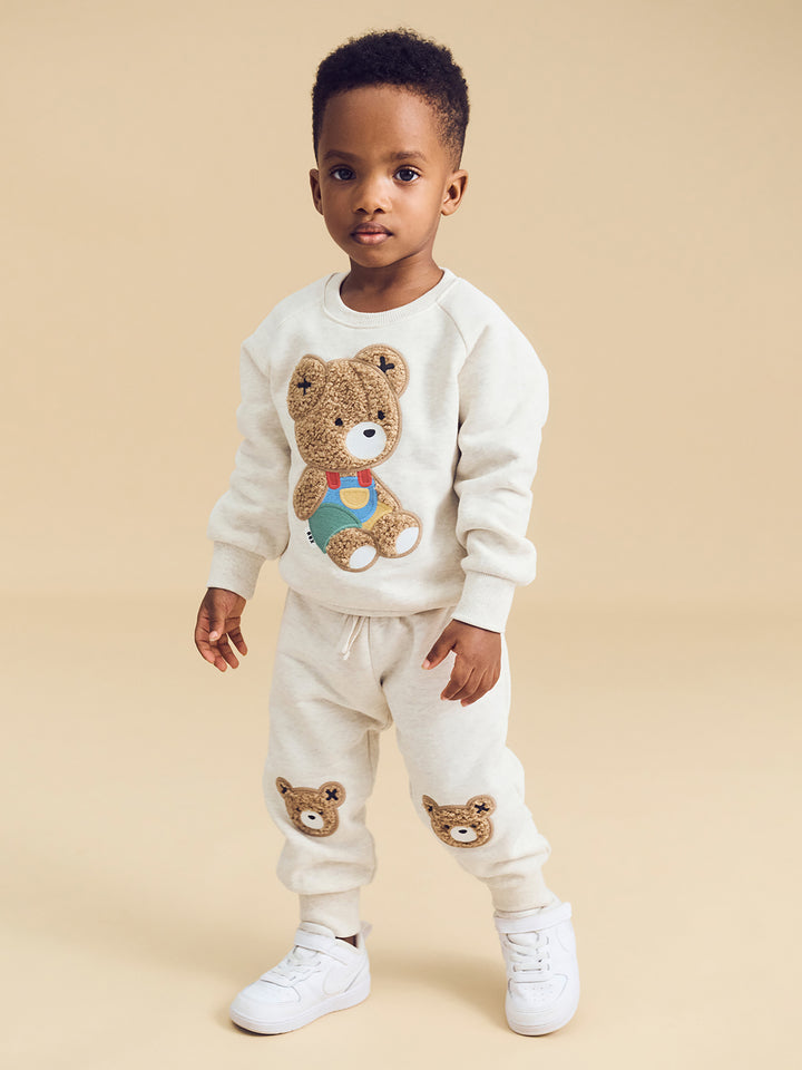 Huxbaby Furry Hux Trackies - Oat Marle