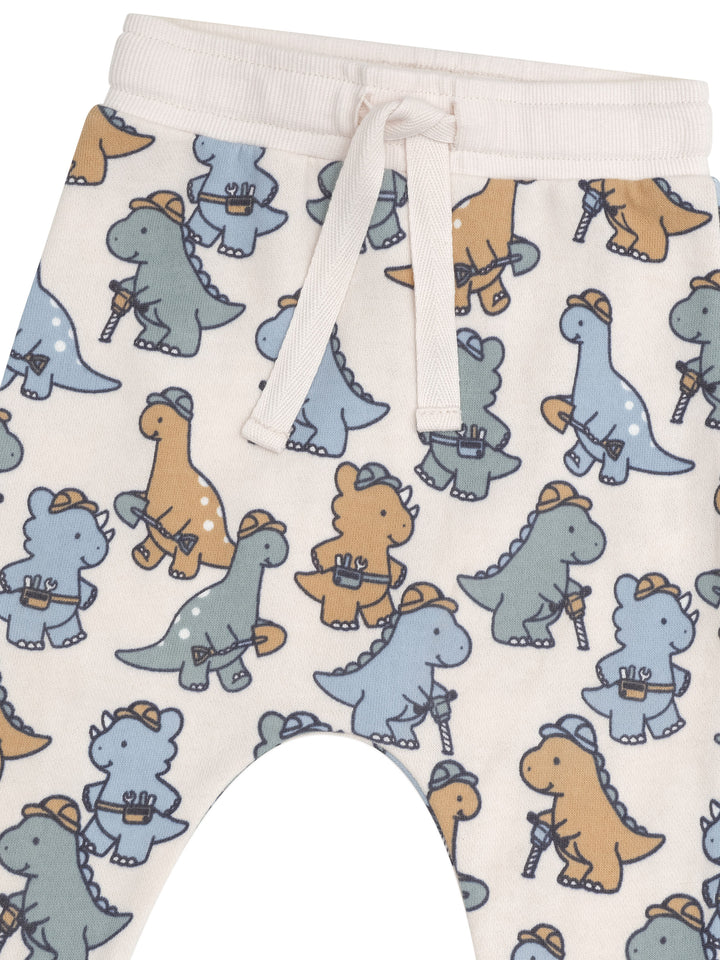 Huxbaby Construction Dinos Drop Crotch Pant - Multi