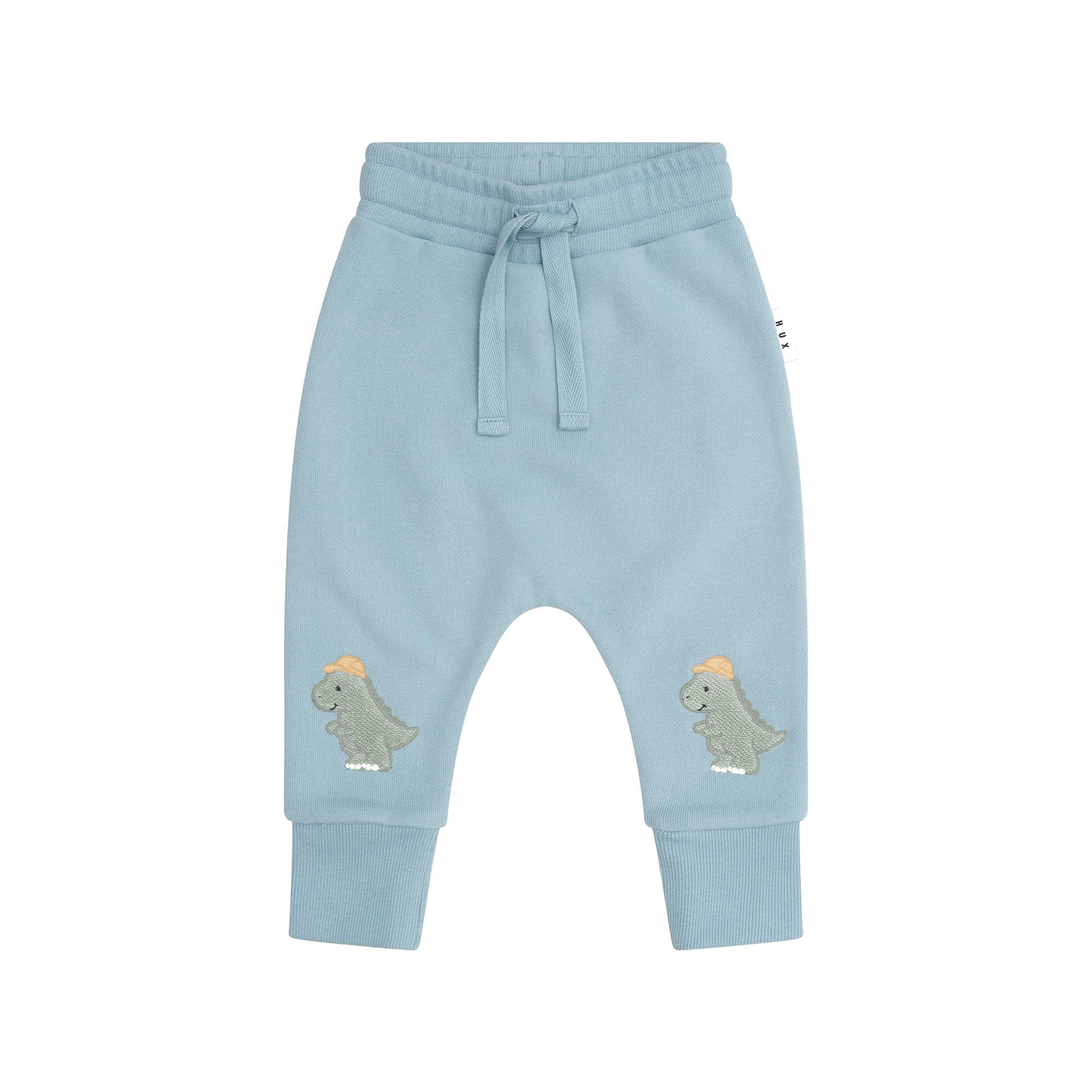 Huxbaby Construction Dino Drop Crotch Pant - Marine Blue