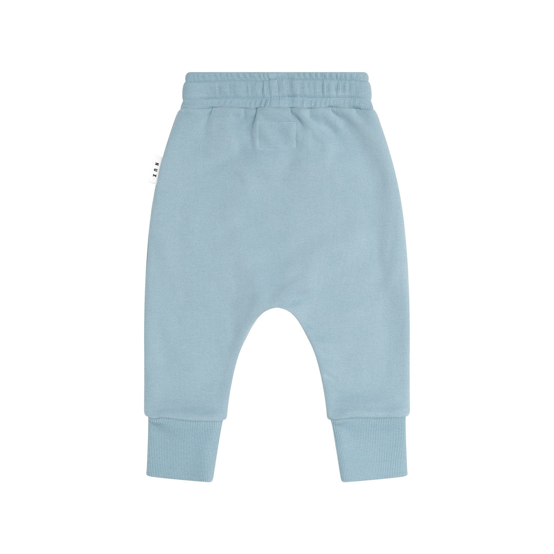 Huxbaby Construction Dino Drop Crotch Pant - Marine Blue