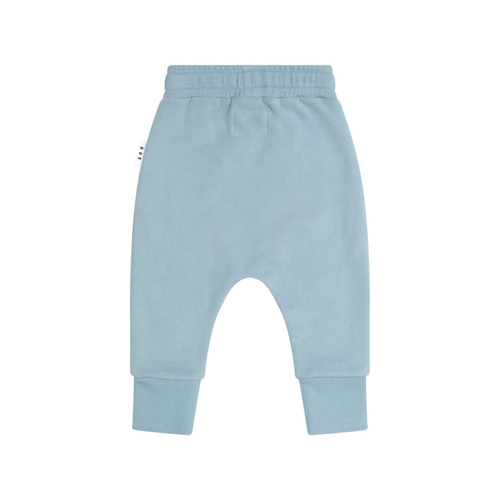 Huxbaby Construction Dino Drop Crotch Pant - Marine Blue