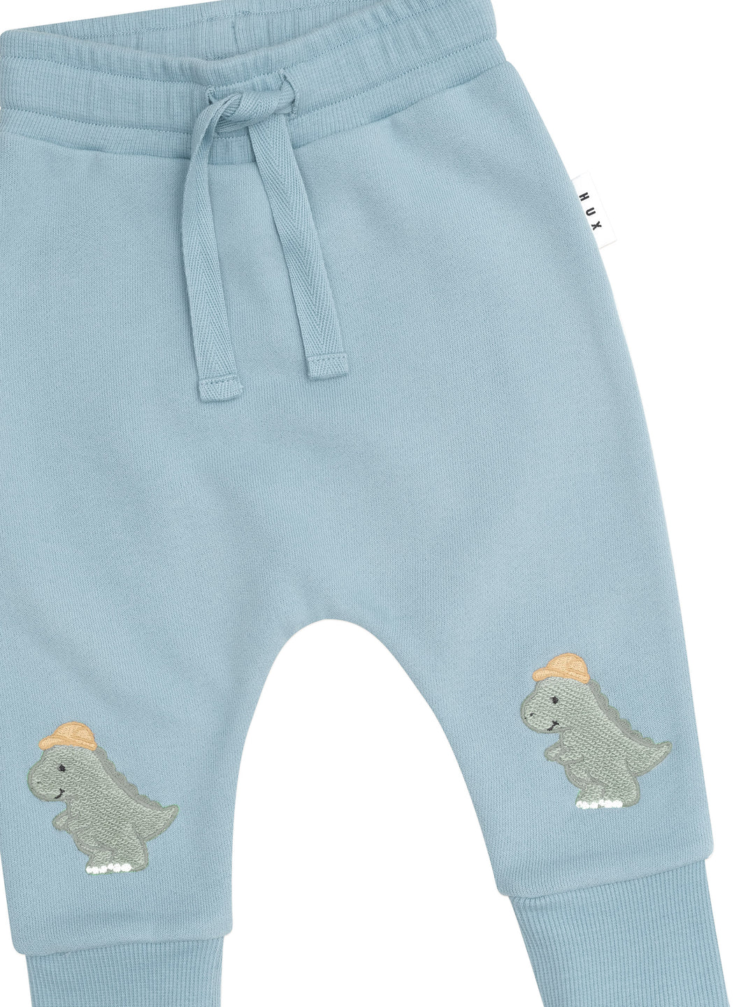 Huxbaby Construction Dino Drop Crotch Pant - Marine Blue