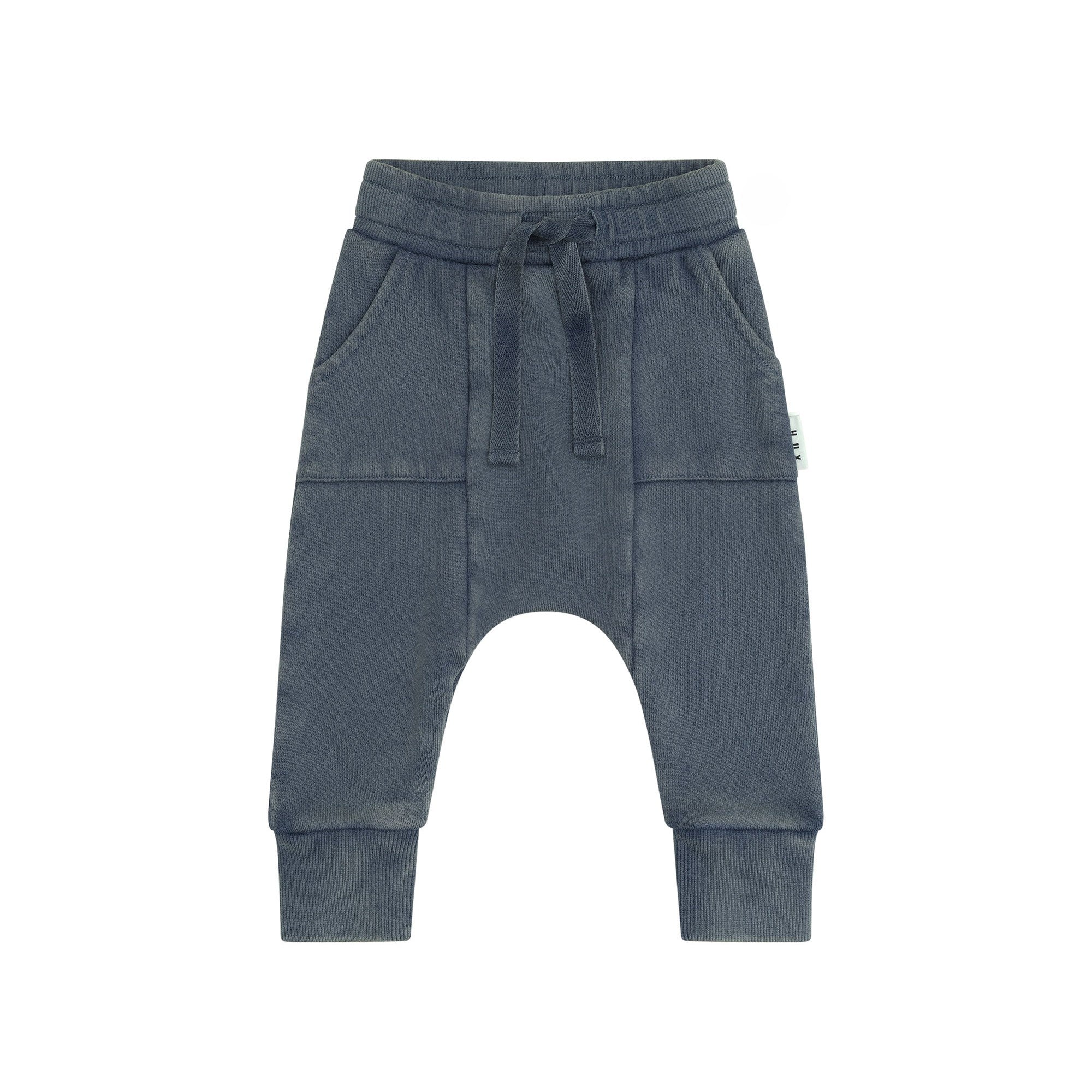 Huxbaby Drop Crotch Pant - Washed Navy