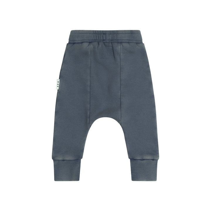 Huxbaby Drop Crotch Pant - Washed Navy