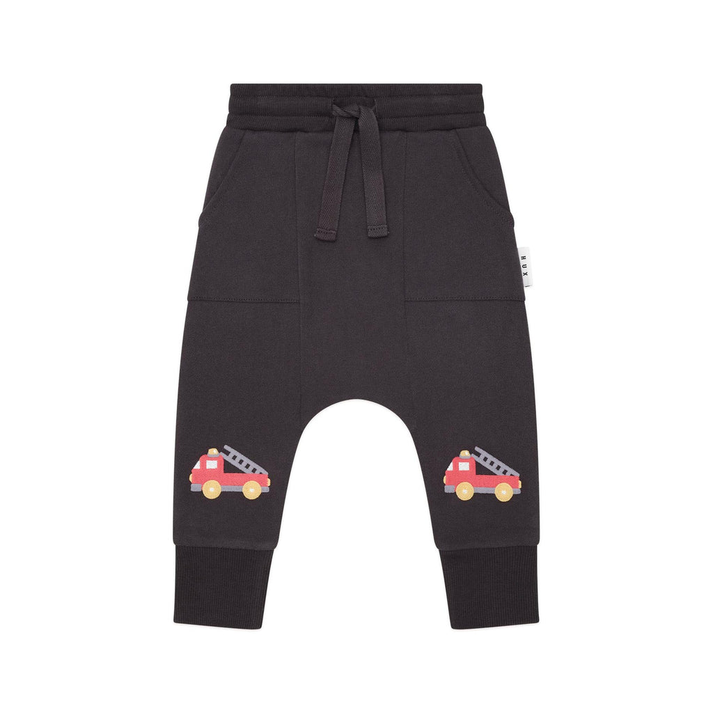 Huxbaby Fire Truck Drop Crotch Pant