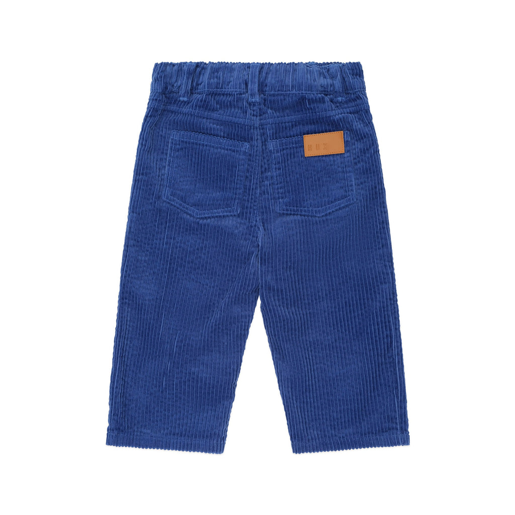 Cord Wide Leg Pant - Cobalt