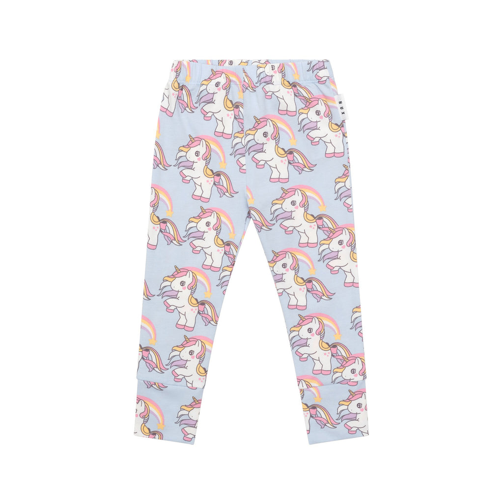 Rainbow Unicorn Legging - Ice Water