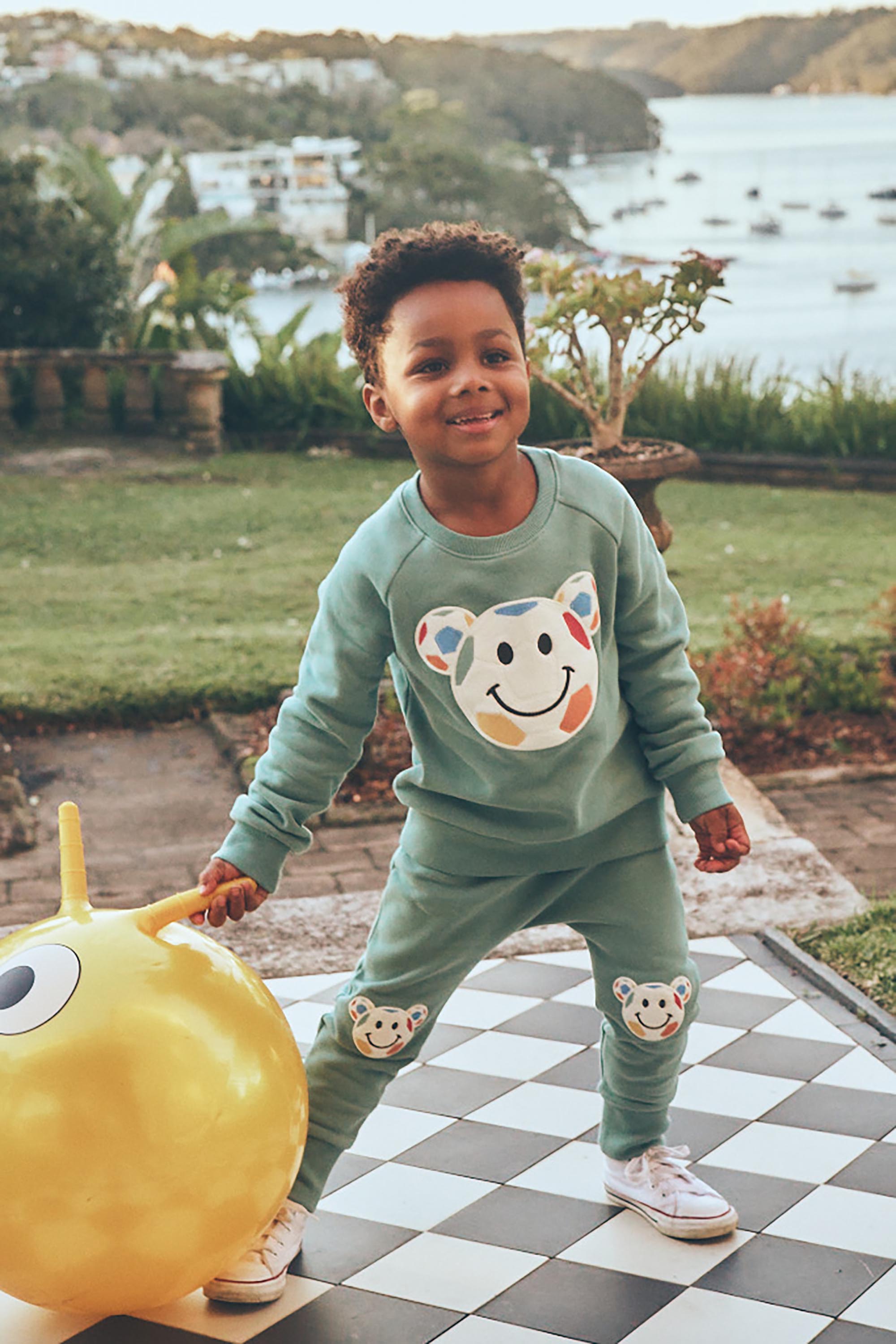 Huxbaby Smiley Soccer Drop Crotch Pant
