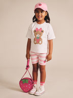 Huxbaby Strawberry Stripe Bike Short
