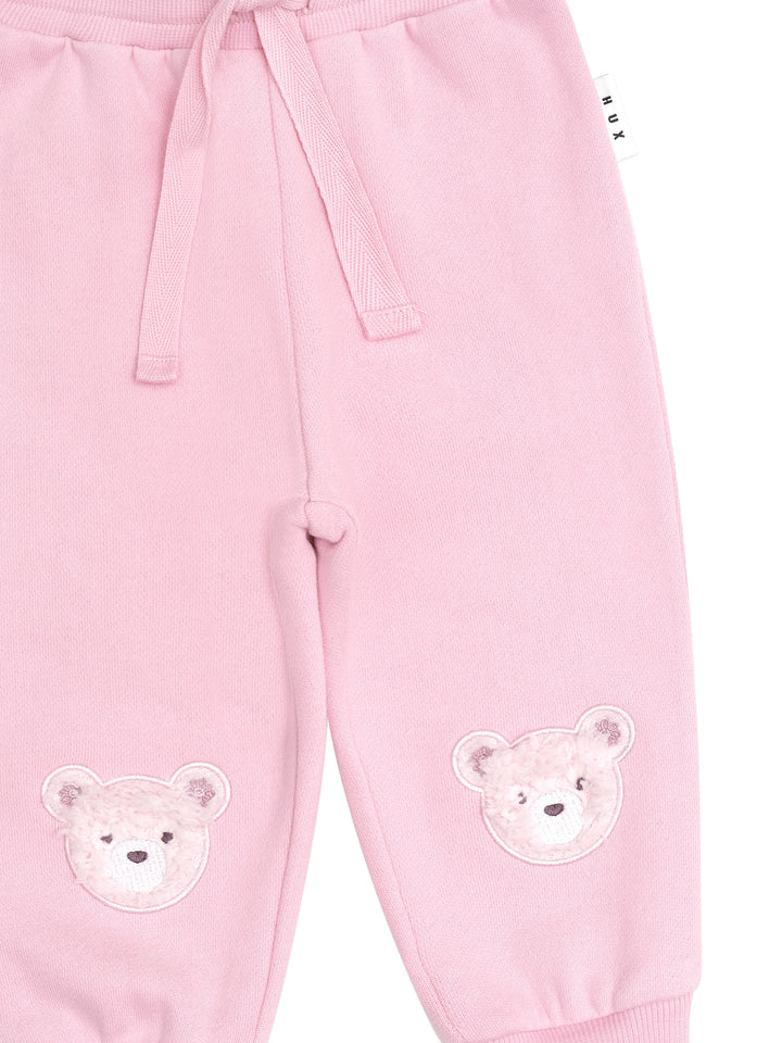 Huxbaby Daisy Furry Bear Trackies - Lilac Mist