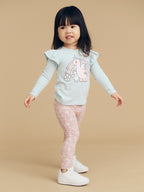 Flowerbow Legging - Pink Pearl