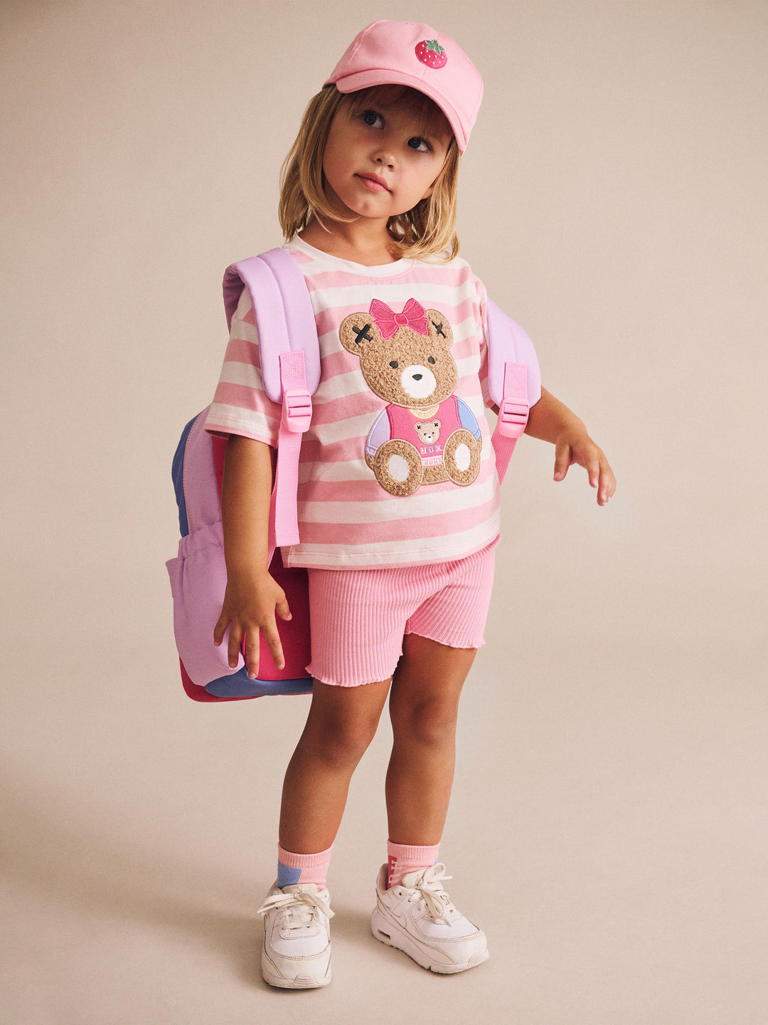 Huxbaby Pink Rib Bike Shortie