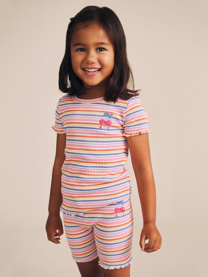 Huxbaby Rainbow Rib Bike Shortie