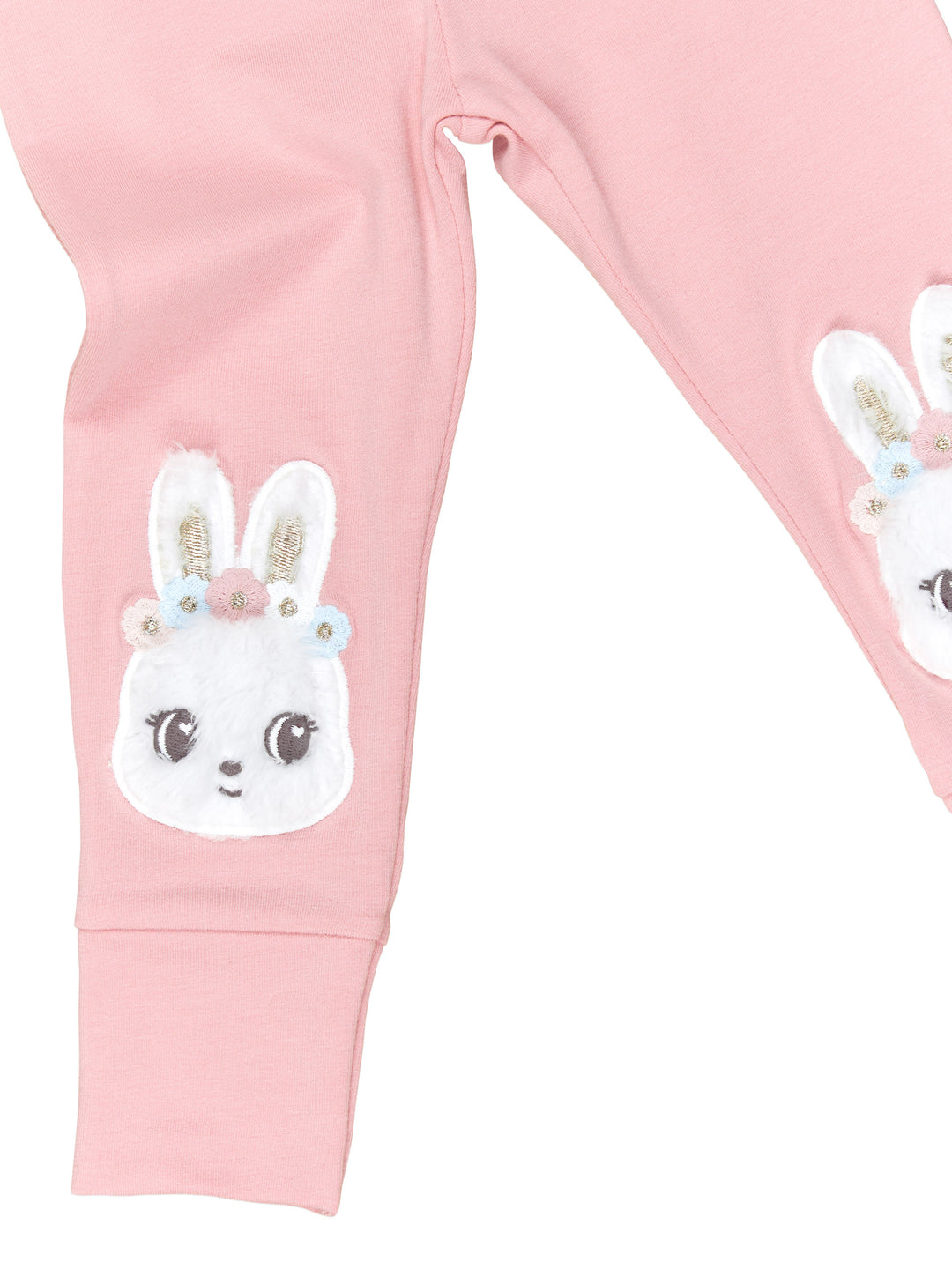 Huxbaby Blossom Fur Bunny Legging - Dusty Rose