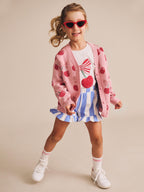 Huxbaby Seaside Cherry Stripe Frill Skort