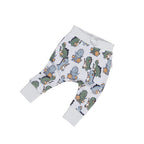Dino Band Drop Crotch Pant - Slate