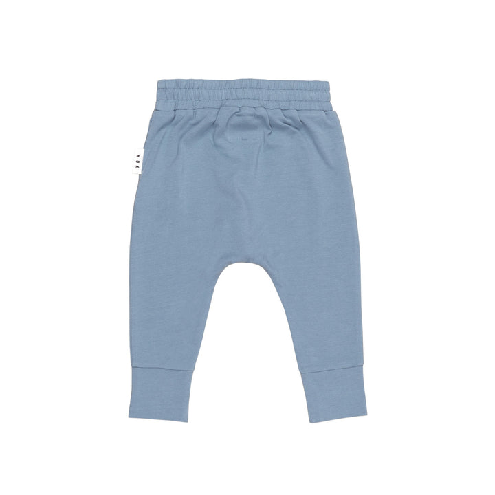 Huxbaby Adventure Dino Drop Crotch Pant - Dino Blue