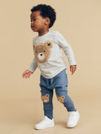 Furry Huxbear Drop Crotch Pant - Night