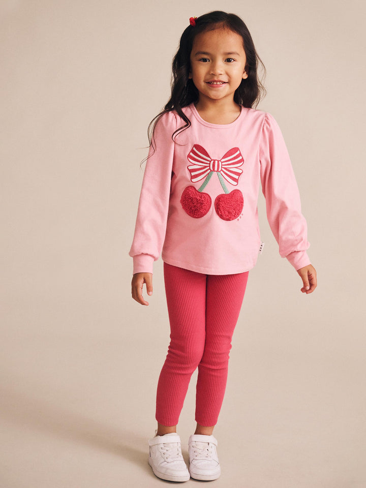Huxbaby Cherry Rib Leggings