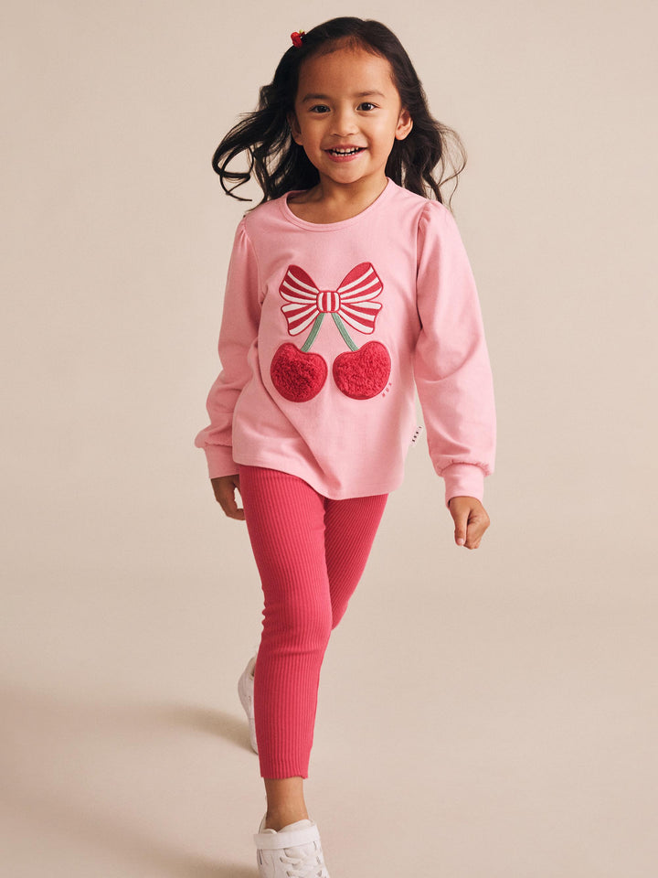 Huxbaby Cherry Rib Leggings