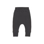 Smiley Rainbow Drop Crotch Pant - Soft Black