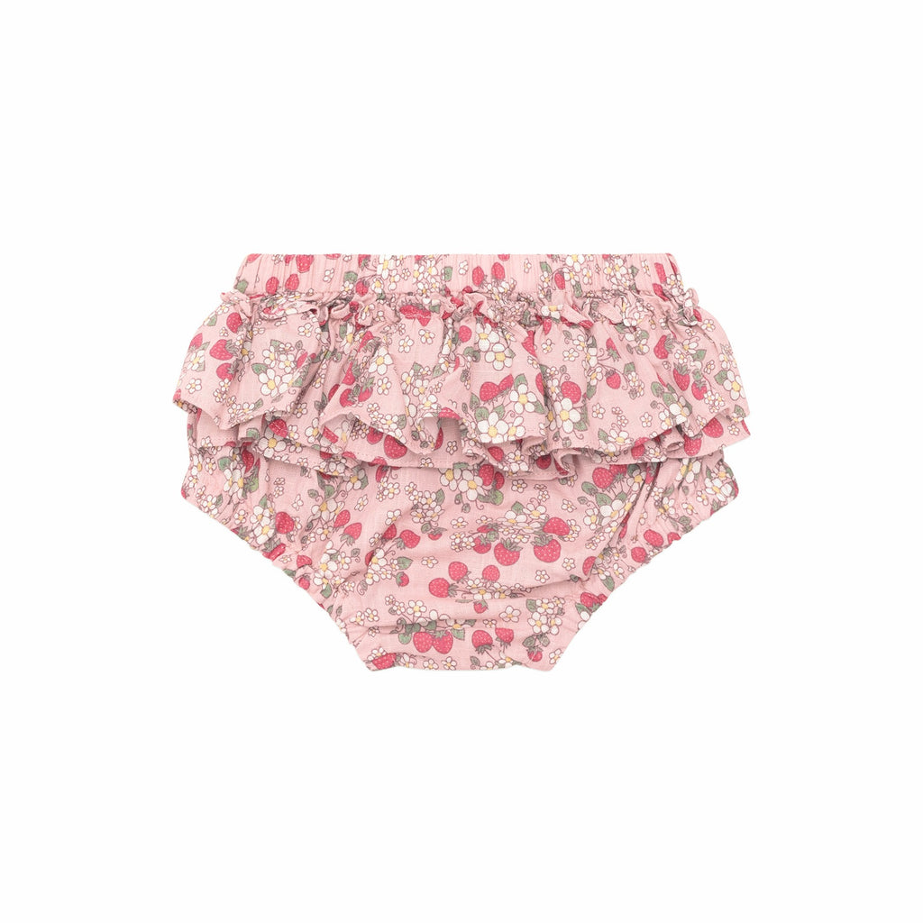 Vintage Strawberry Frill Bloomer - Blush