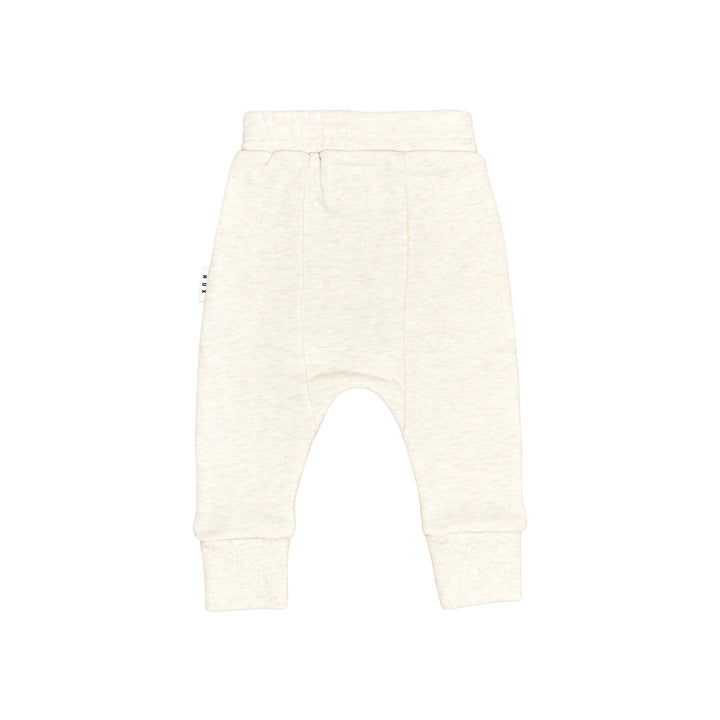 Huxbaby Drop Crotch Pant - Oat Marle