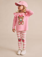 Huxbaby Strawberry Stripe Leggings