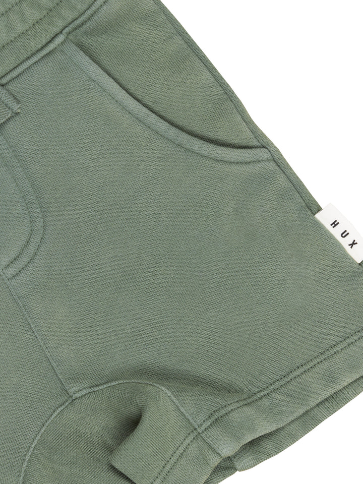 Huxbaby Slouch Short - Washed Green