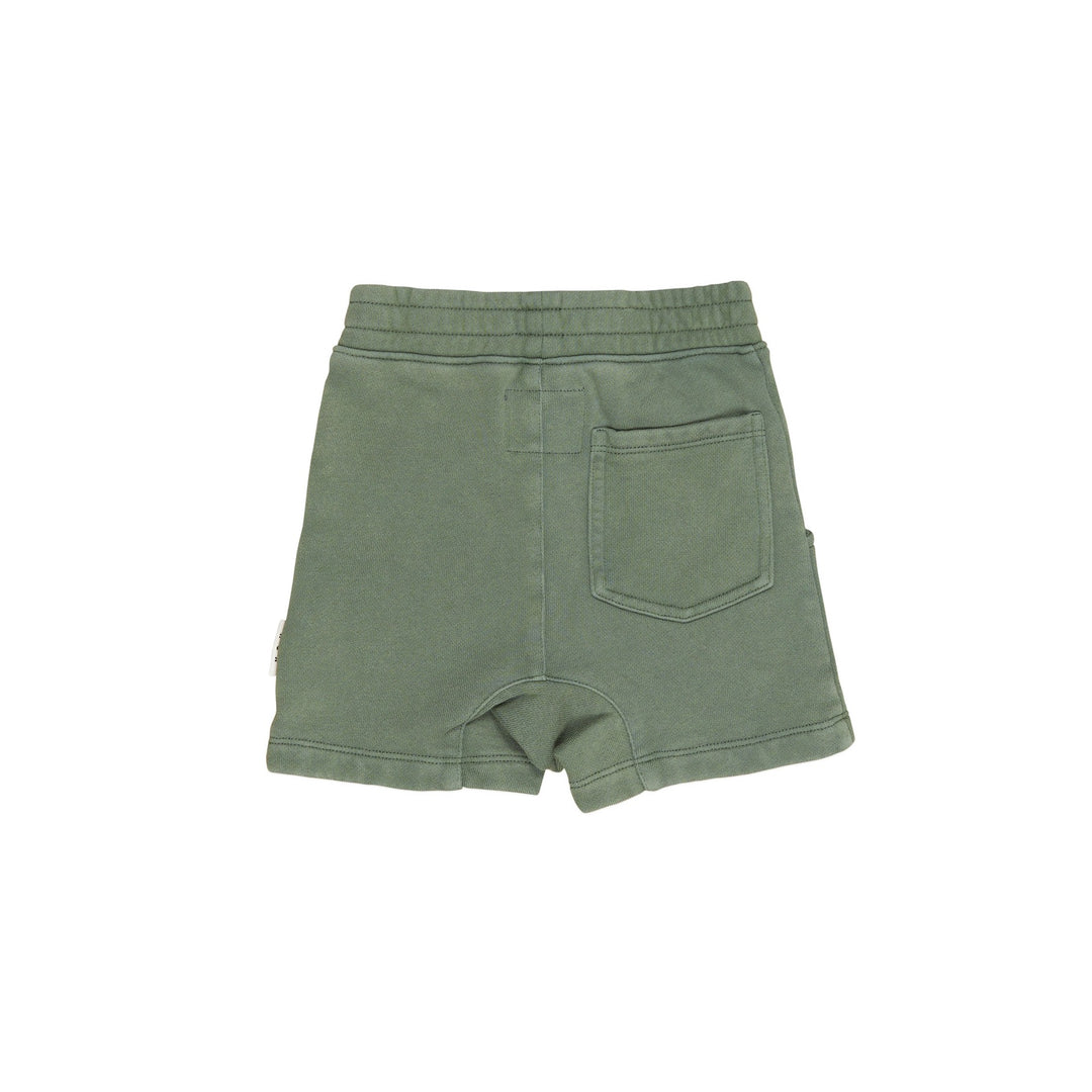 Huxbaby Slouch Short - Washed Green