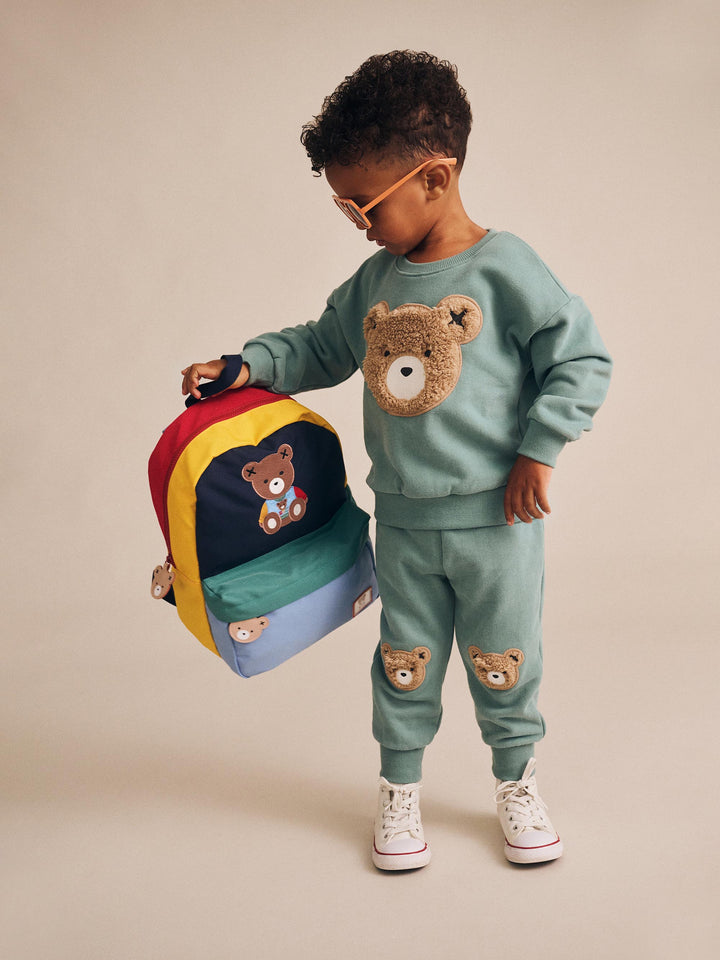Huxbaby Furry Huxbear Track Pants Green