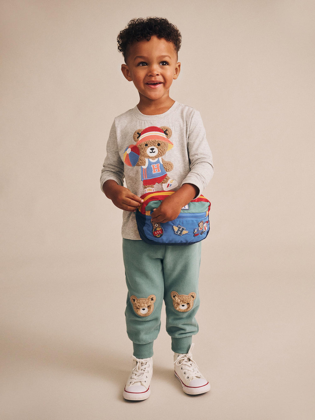 Huxbaby Furry Huxbear Track Pants Green