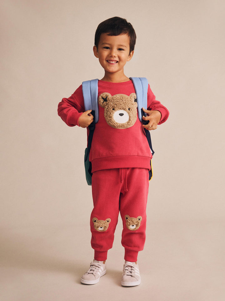 Huxbaby Furry Huxbear Track Pants Red