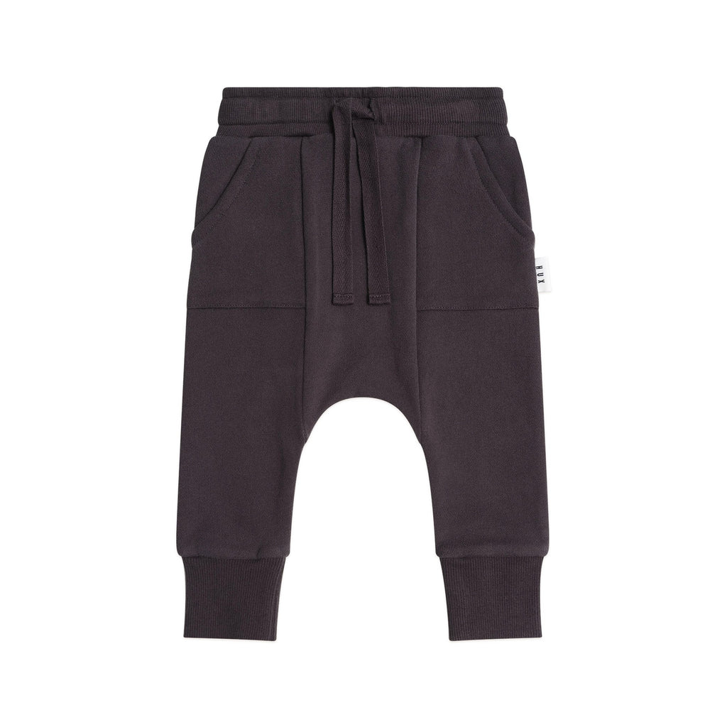 Huxbaby Slouchy Trackpants with Pockets Black