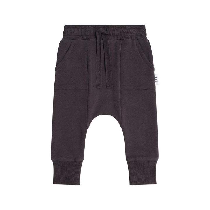 Huxbaby Slouchy Trackpants with Pockets Black
