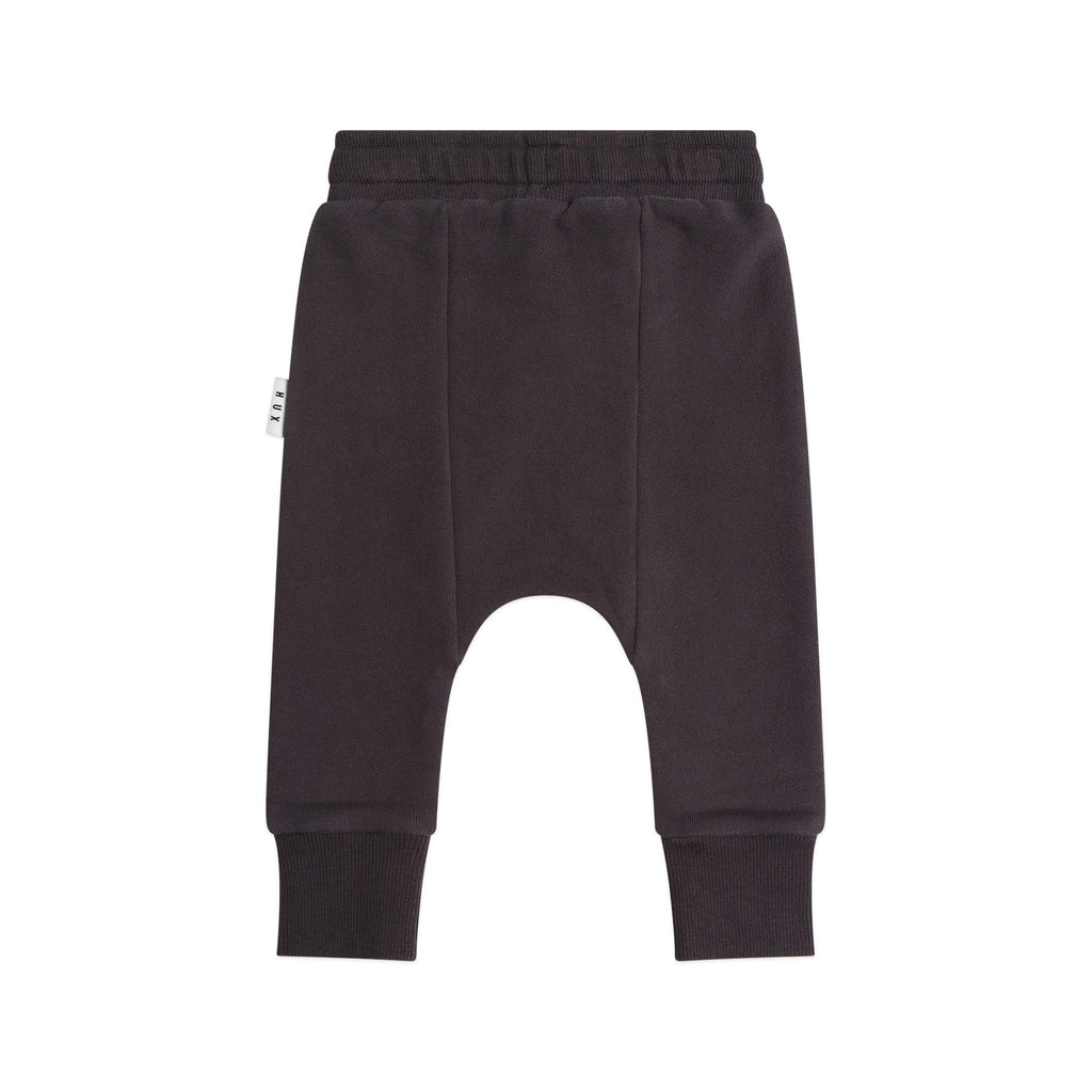 Huxbaby Slouchy Trackpants with Pockets Black