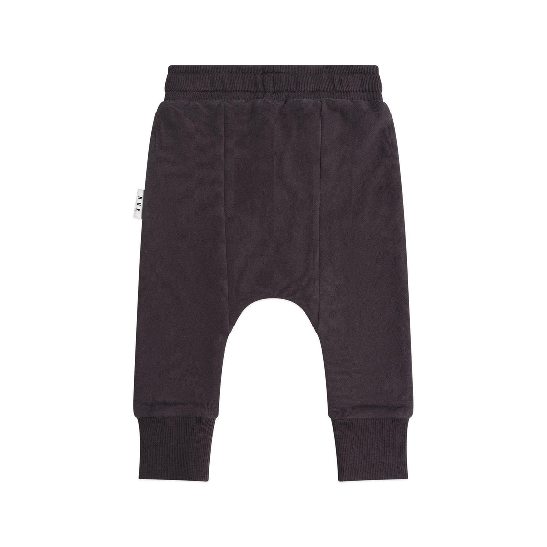 Huxbaby Slouchy Trackpants with Pockets Black