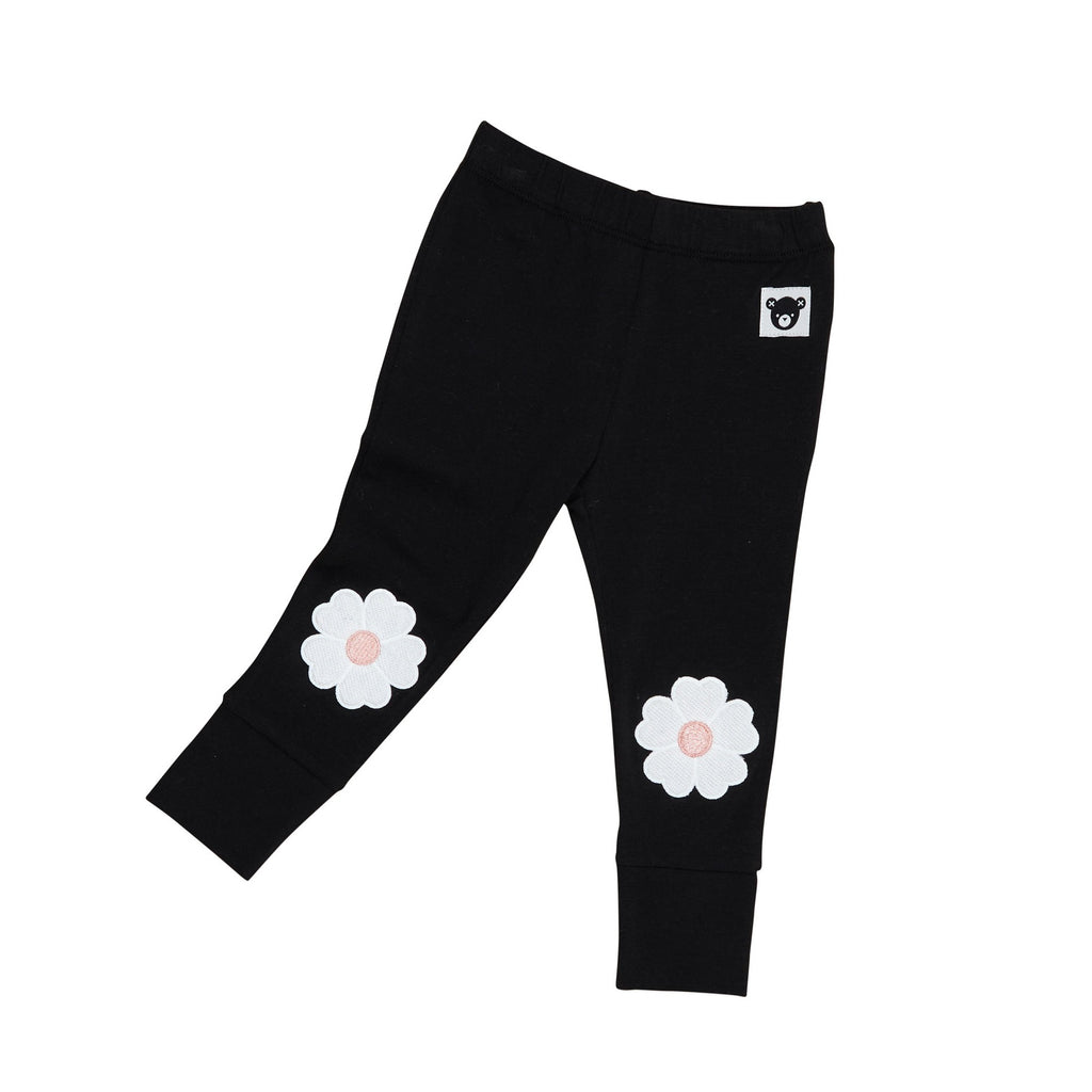 Blossom Flower Legging - Black
