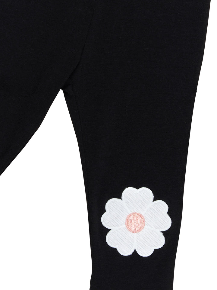 Huxbaby Blossom Flower Legging - Black