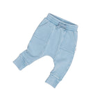 Vintage Blue Drop Crotch Pant - Washed Blue