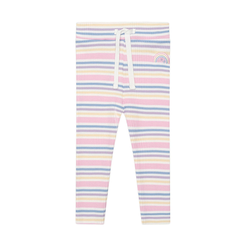 Huxbaby Rainbow Stripe Rib Legging