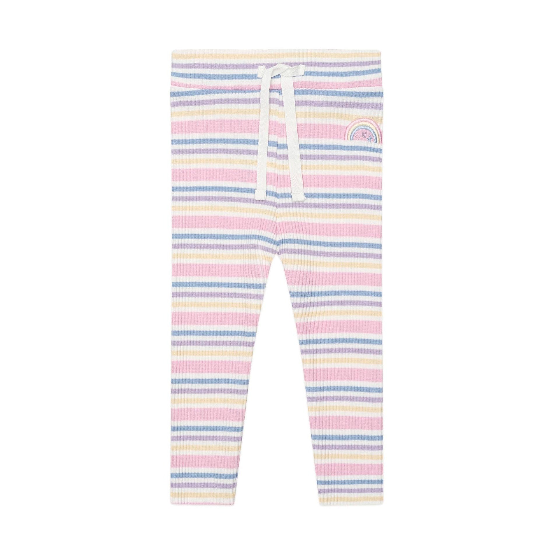 Huxbaby Rainbow Stripe Rib Legging
