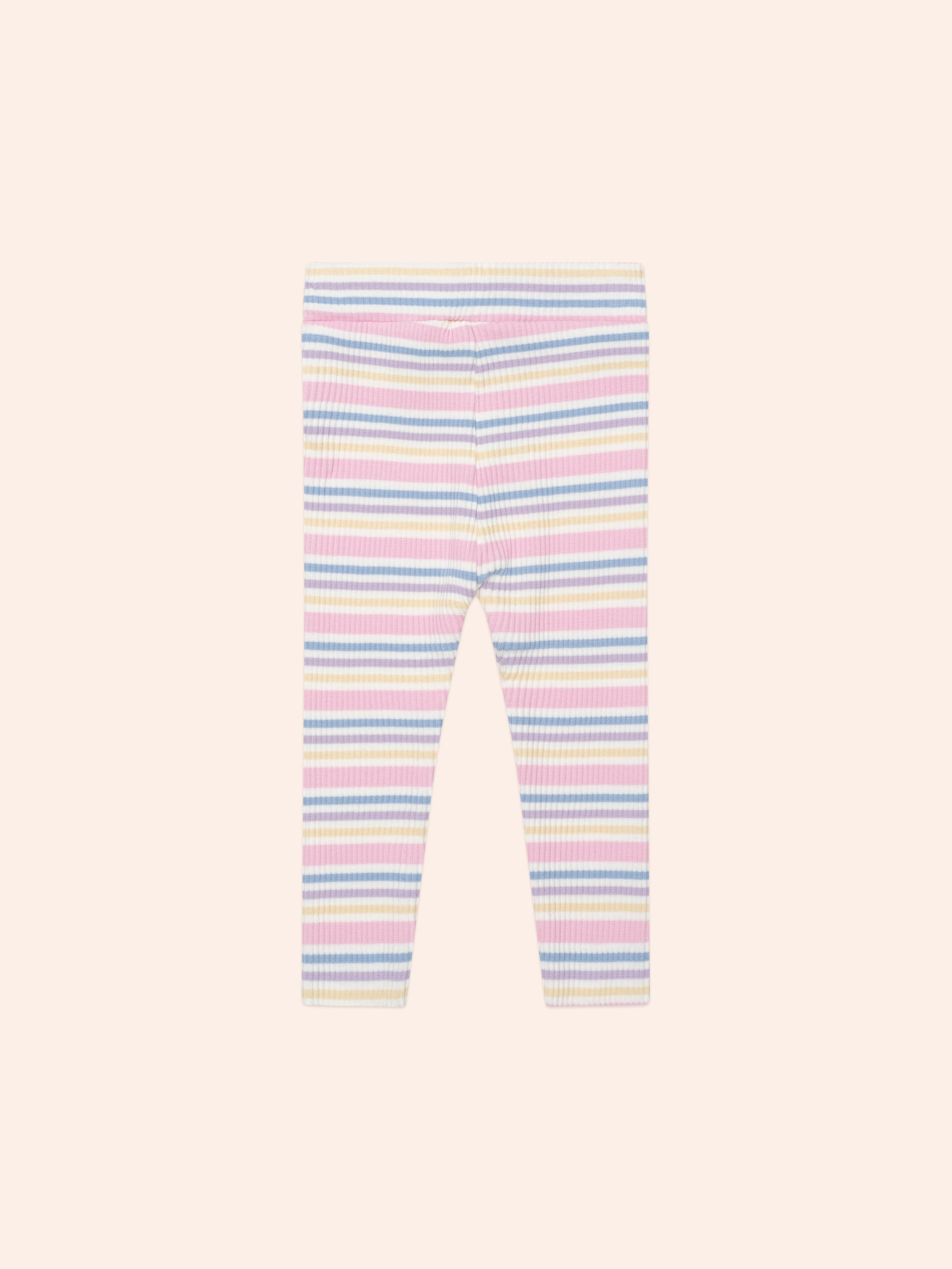 Huxbaby Rainbow Stripe Rib Legging